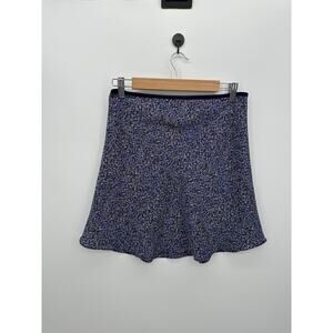 Exact Change Womens Purple Floral Mini Skirt Size M Y2K Skater Slip Coquette